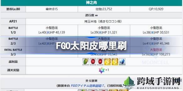 FGO新素材太阳皮获取攻略：揭秘高效副本与神秘材料解析