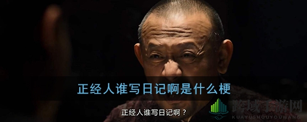 “正经人谁写日记啊”流行语揭秘