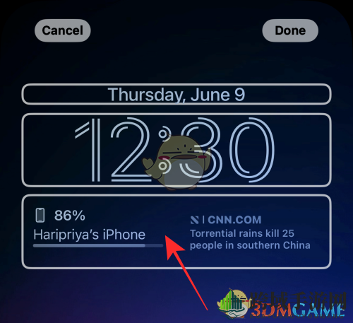 ios16锁屏小组件删除方法