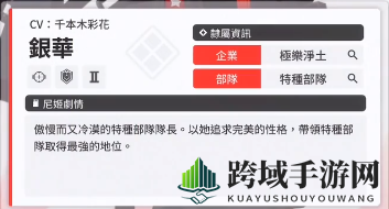 《NIKKE胜利女神》银华角色详情一览