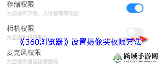 360浏览器轻松解锁，畅玩游戏摄像头新体验