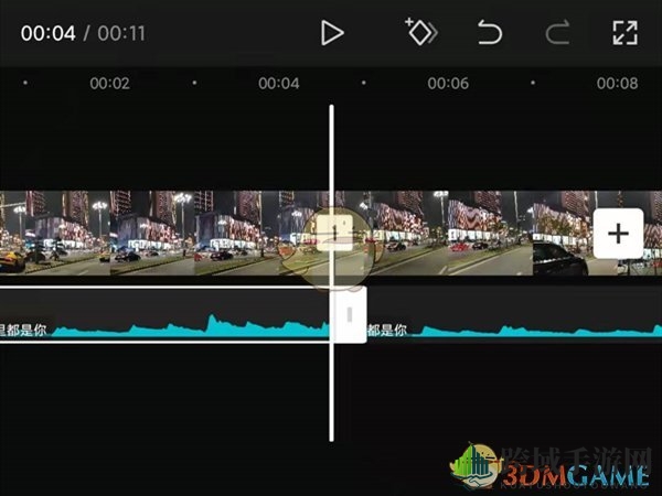 《剪映》分割音频前移方法