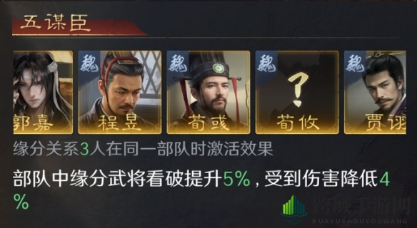 《三国：谋定天下》英雄程昱阵容推荐