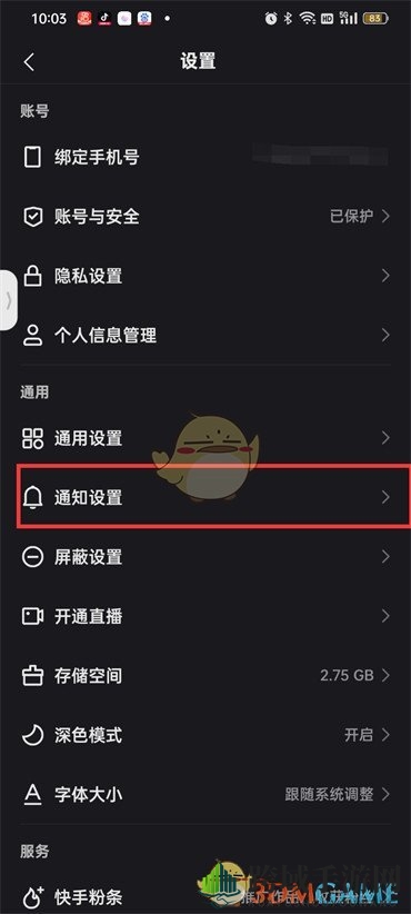 《快手》勿扰模式设置方法