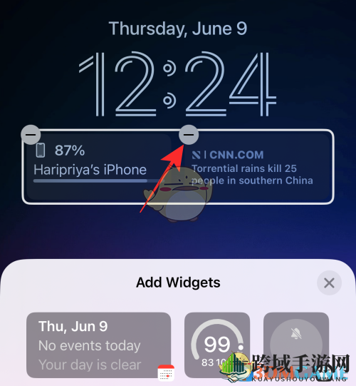 ios16锁屏小组件删除方法